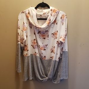 XXL Maurices 24/7 Cowl Neck pullover sweater.